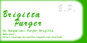 brigitta purger business card